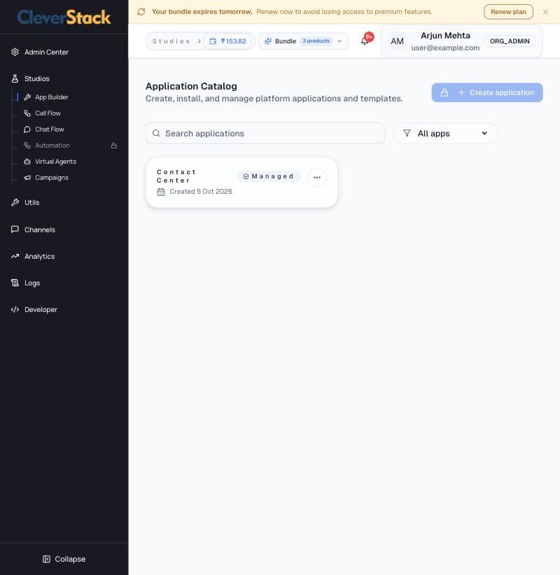 Application catalog